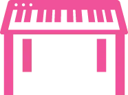 古い電子ピアノ