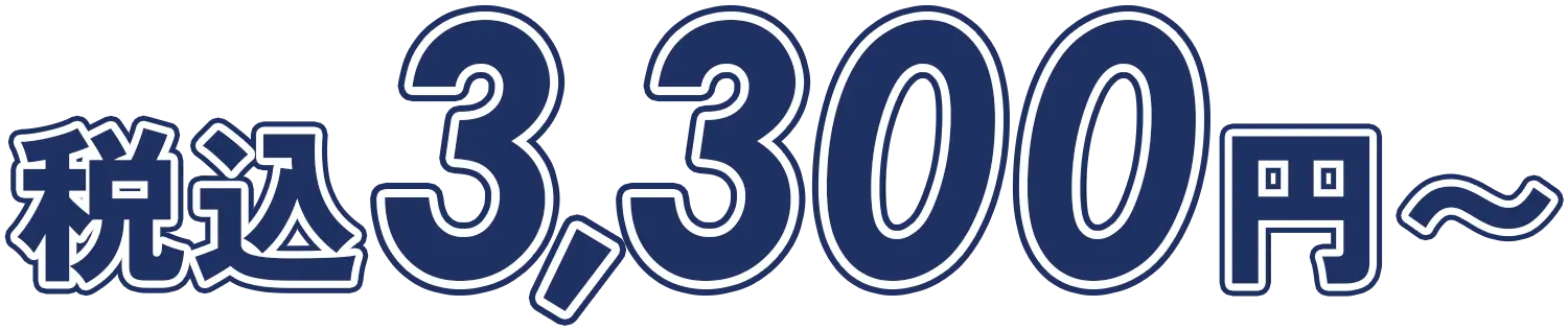 3300円